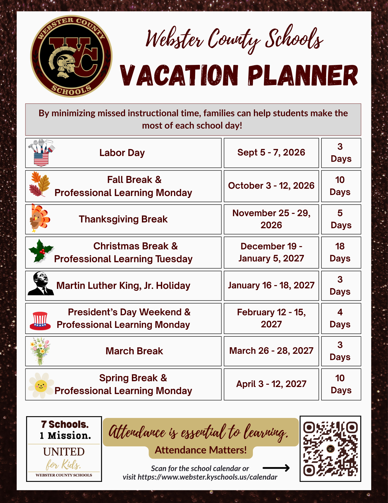 Eng vacay planner